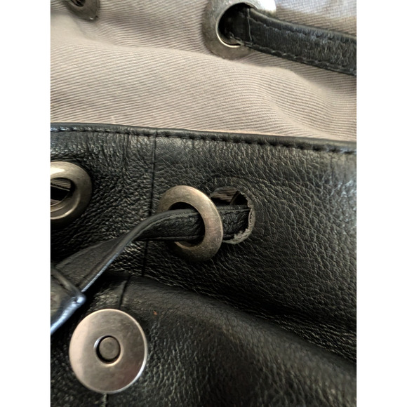 Day and Mood Hannah Black 100% Leather Backpack Utility Soft Minimal main image 8